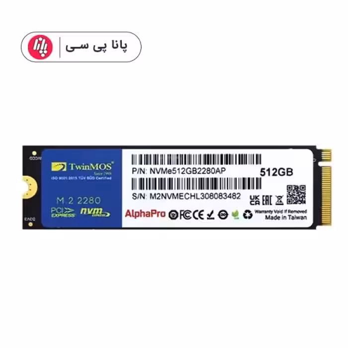 اس اس دی اینترنال توین موس مدل AlphaPro NVMe 2280 M.2 ظرفیت 512 گیگابایت