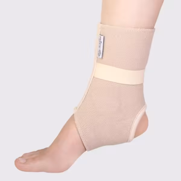 قوزک بند آکریل پشم  دولایه ، رنگ کرم ، تک عددی 