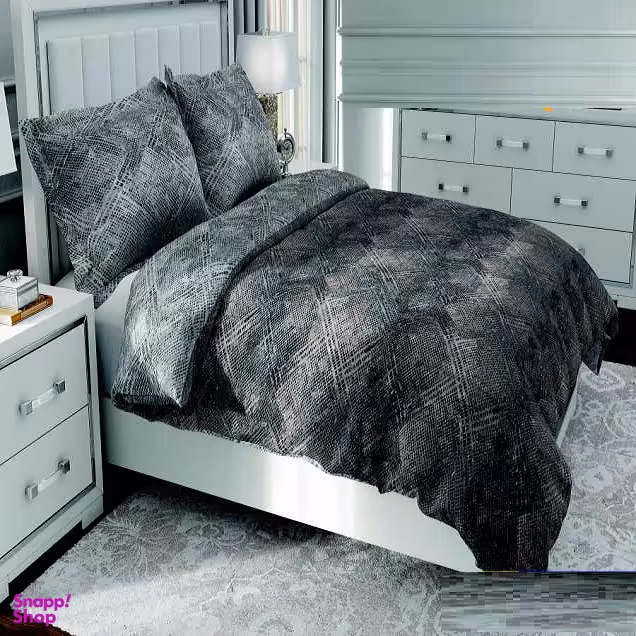 سرویس خواب طرح ساتین پنبه پلاس کد 135 دو نفره شش تکه