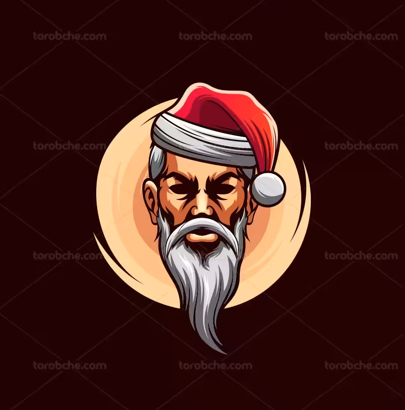 وکتور لوگو بابا نوئل | گرافیک با طعم تربچه