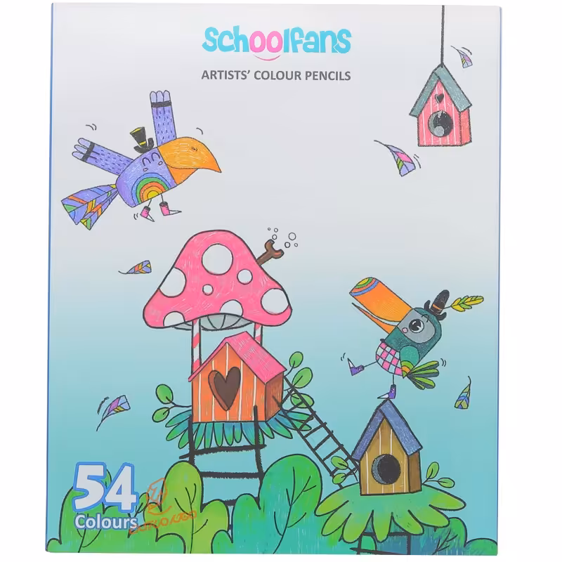 مداد رنگی 54 رنگ سوپرا کالر اسکول فنس کد92452