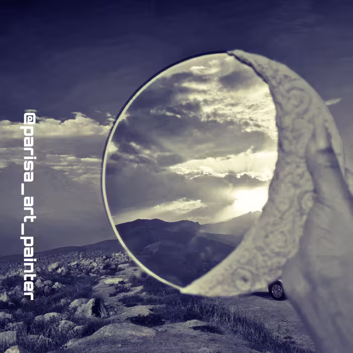 آیینه دکوراتیو طرح ماه قابل اجرا در ابعاد مختلف روی بیس و بشقاب سفالی و آیینه بااین آیینه ها میتونی ماهو ببری خونه 