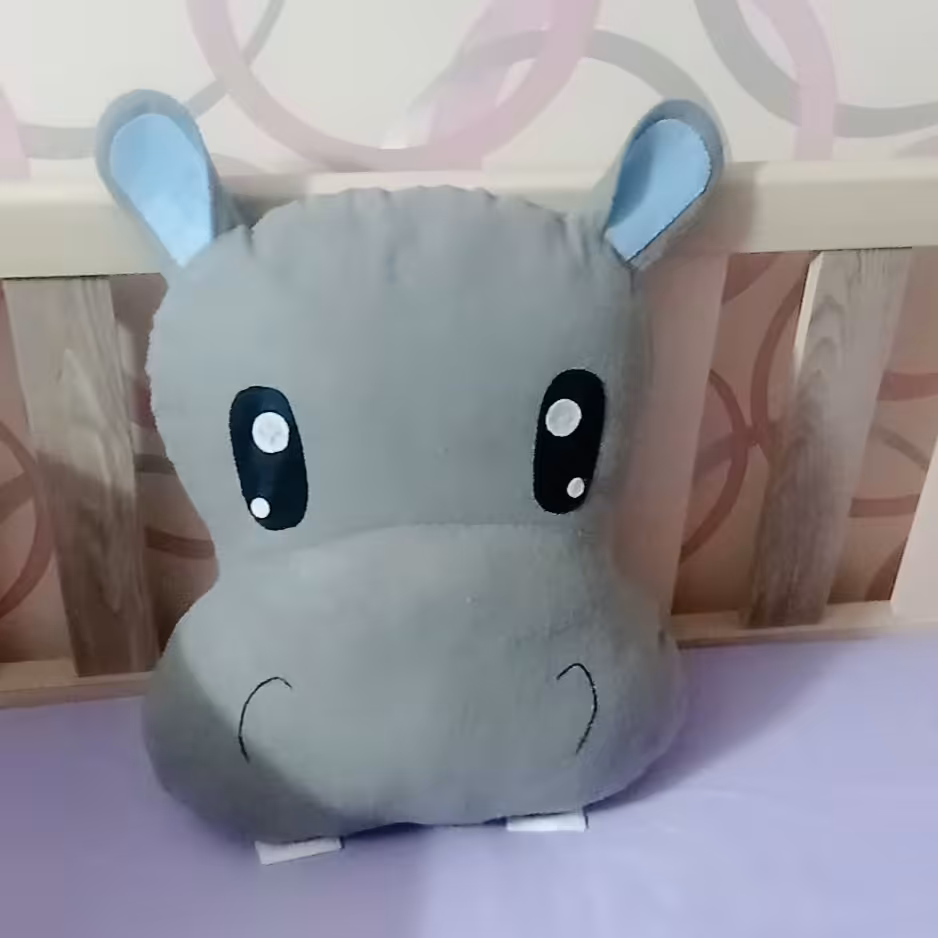 کوسن نمدی عروسکی تخت کودک (مدل اسب آبی)