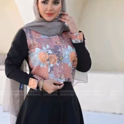 کت ودامن طرح ساغر مازراتی وژاکارد ترک