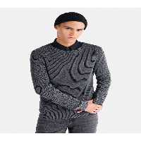 پلیور خاکستری مردانه Slim Fit Bicycle Yaka Anthracite ژاکت Colin’s