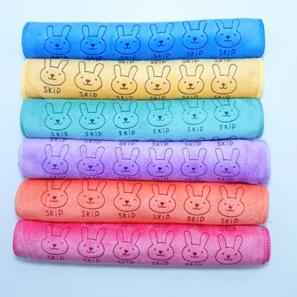 دستمال حوله نانویی خرگوشی سایز 40*40 نرم و لطیف