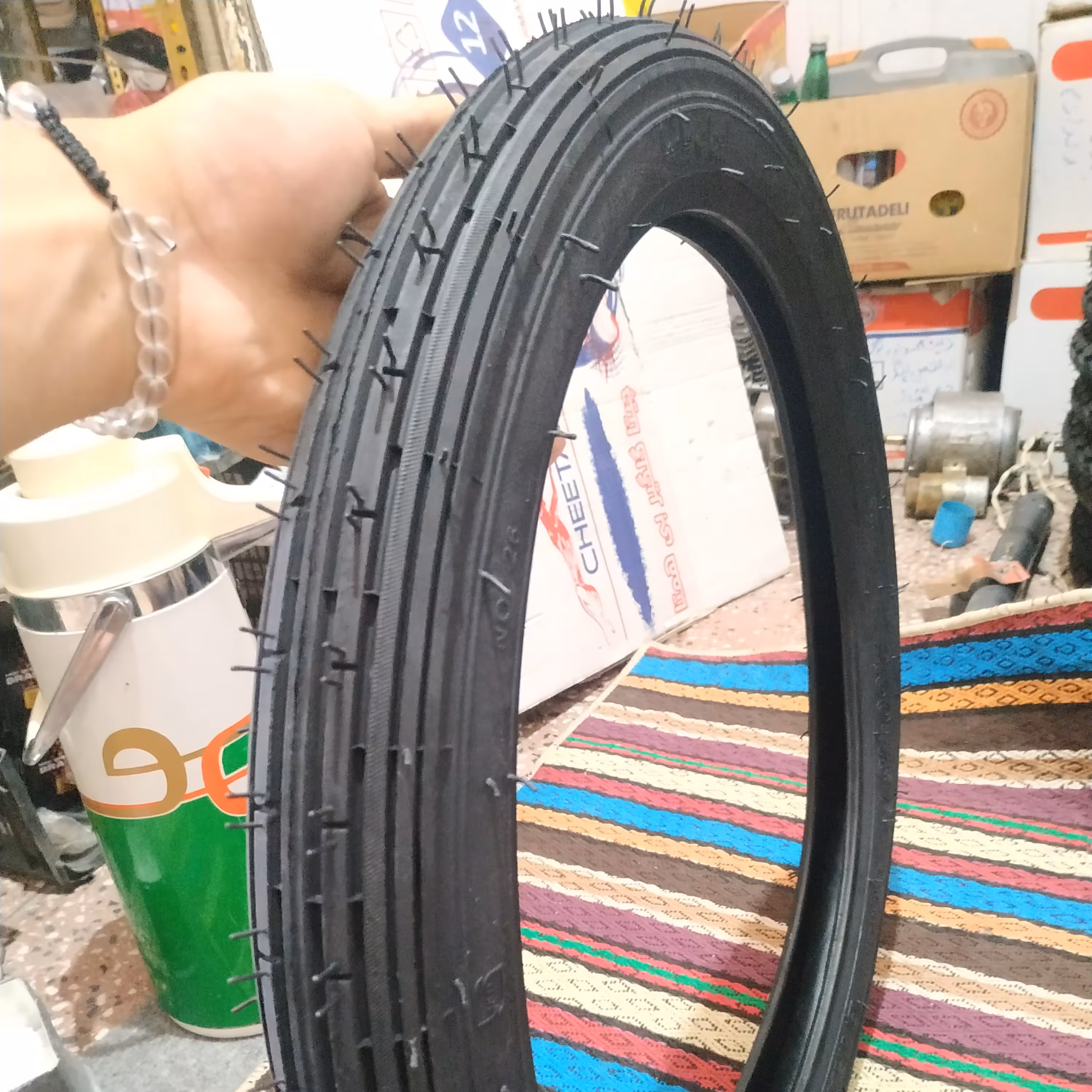 لاستیک جلو موتور سیکلت مخصوص هوندا برند ایران یاسا 18-250 