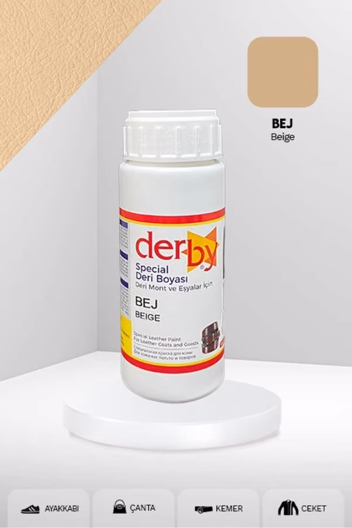 رنگ پارچه نود مراقبت کفش نقاشی چرمی مخصوص 100 میل کیف کمربند پول Derby