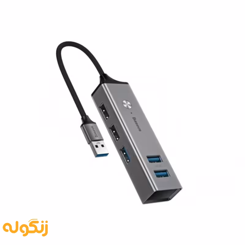 هاب 5 پورت بیسوس مدل Cube HUB Adapter - زنگوله