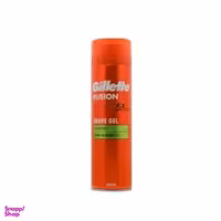 ژل اصلاح ژیلت مدل Fusion 5x action حجم 200 میلی لیتر