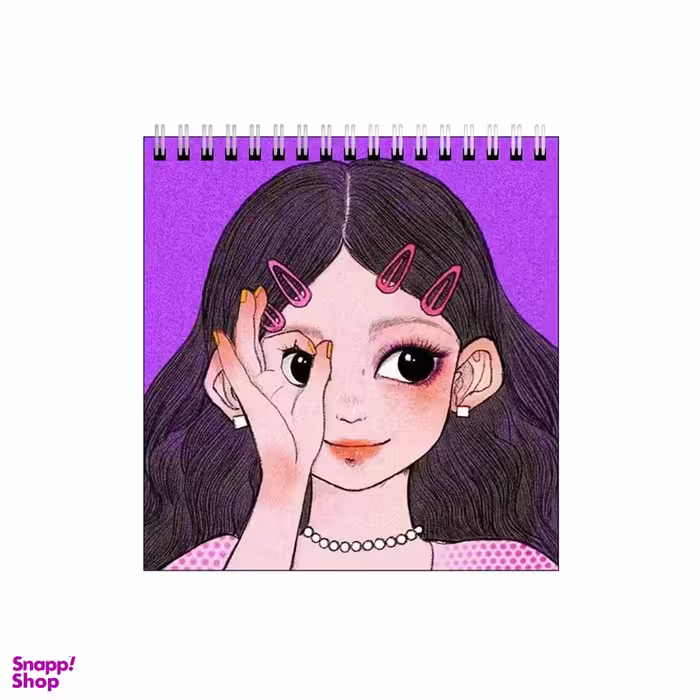 دفتر طراحی طرح دختر چشم گردالی کد 8505285