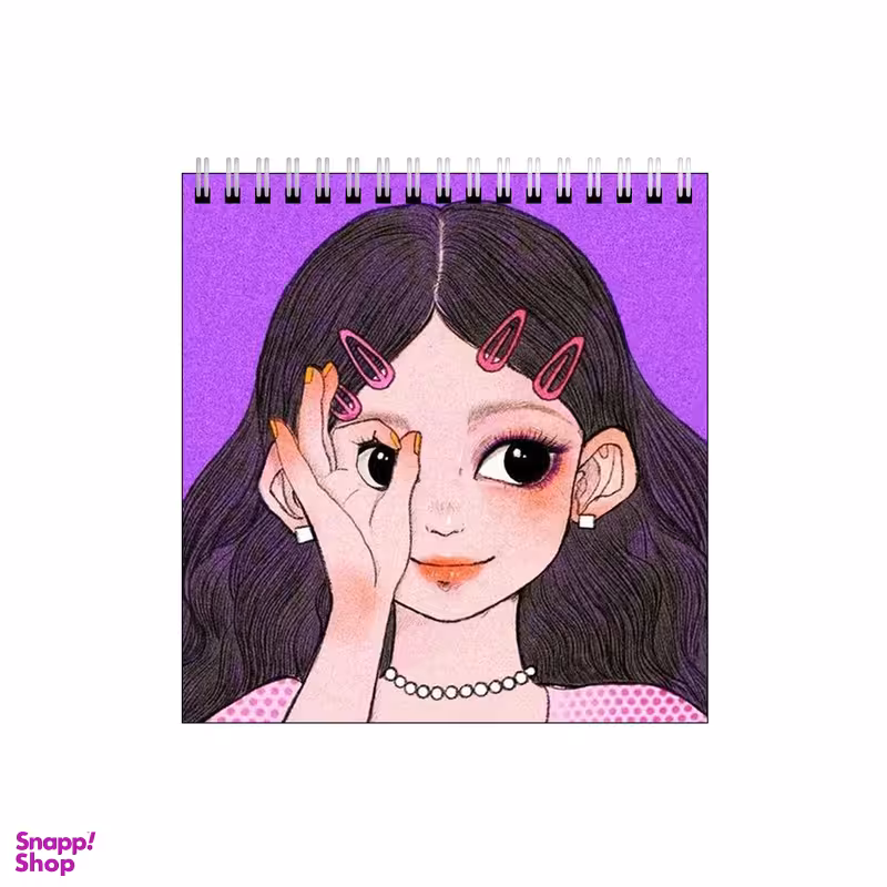 دفتر طراحی طرح دختر چشم گردالی کد 8505285