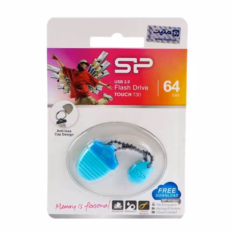 فلش 64 گیگ سیلیکون پاور Silicon Power Touch T30 USB 2.0