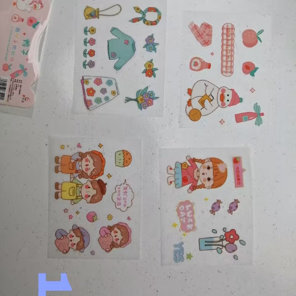 استیکر  شفاف پک 4 عددی 