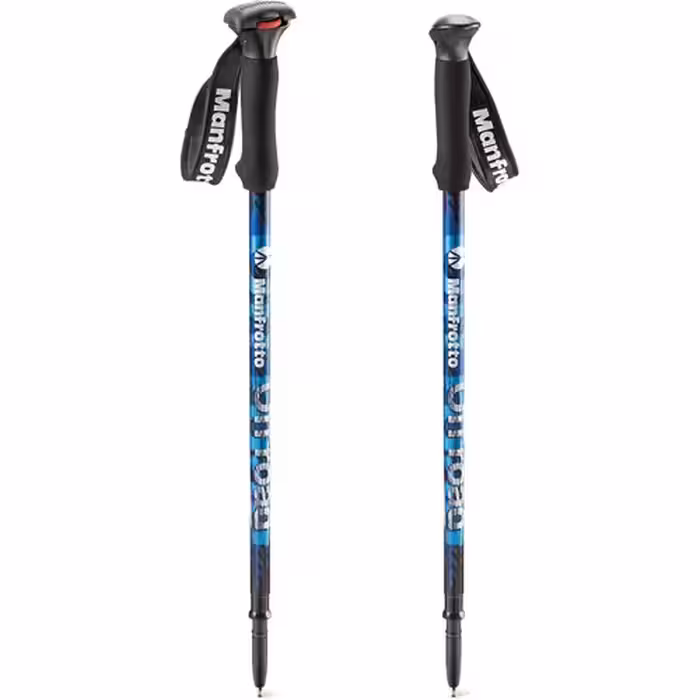 تک پایه کوهنوردی مانفروتو Manfrotto Off road Aluminum Walking Sticks Blue MMOFFROADB
