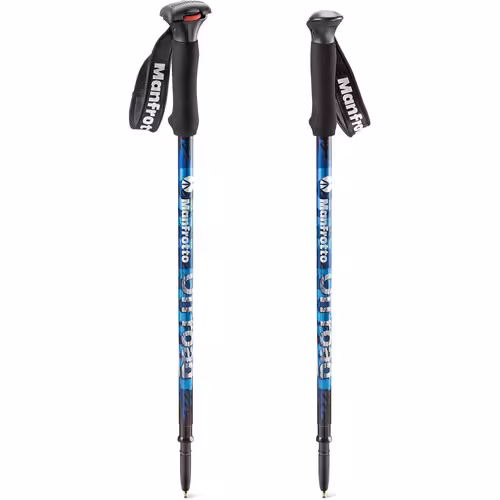 تک پایه کوهنوردی مانفروتو Manfrotto Off road Aluminum Walking Sticks Blue MMOFFROADB