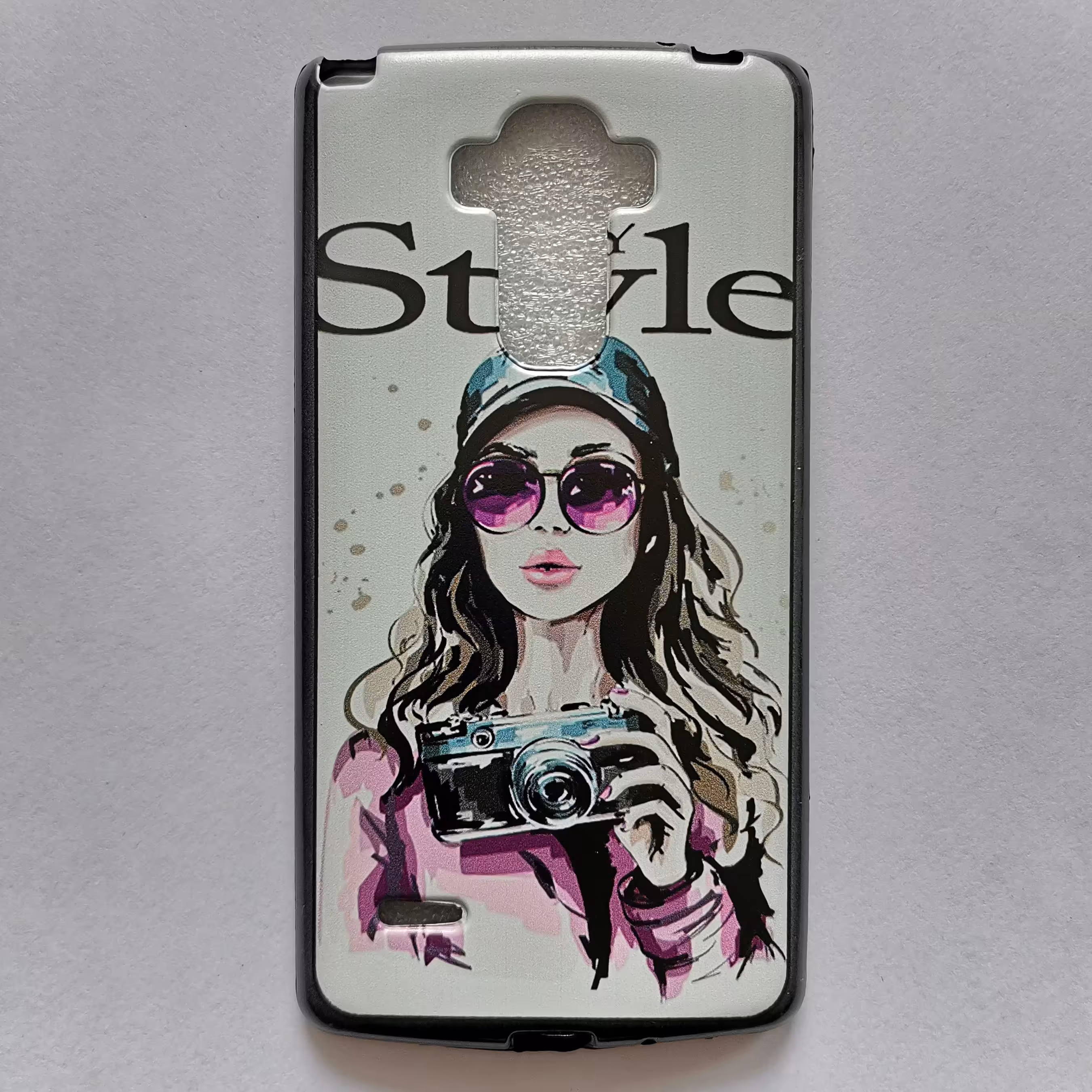 قاب طرحدار  ژله ای عکاس گوشی ال جی G4 stylus 