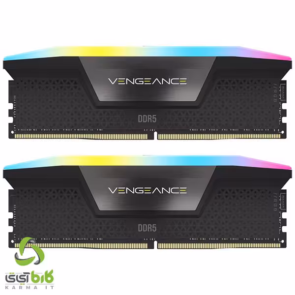 رم کورسیر VENGEANCE RGB DDR5 (2x32GB) CL40 5200Mhz 64GB - فروشگاه کارما آی‌تی