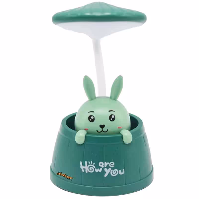 چراغ مطالعه رومیزی HD3401B-3 سبز طرح جا خرگوشی