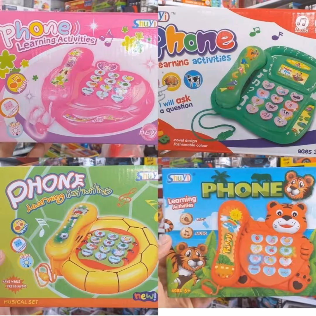 تلفن موزیکال خارجی تلفن موزیکال موبایل تلفن باطری خور اسباب بازی تلفن