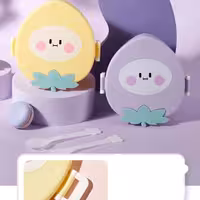 ظرف غذا گوجه ای فانتزی- ظرف چاشت - لانچ باکس