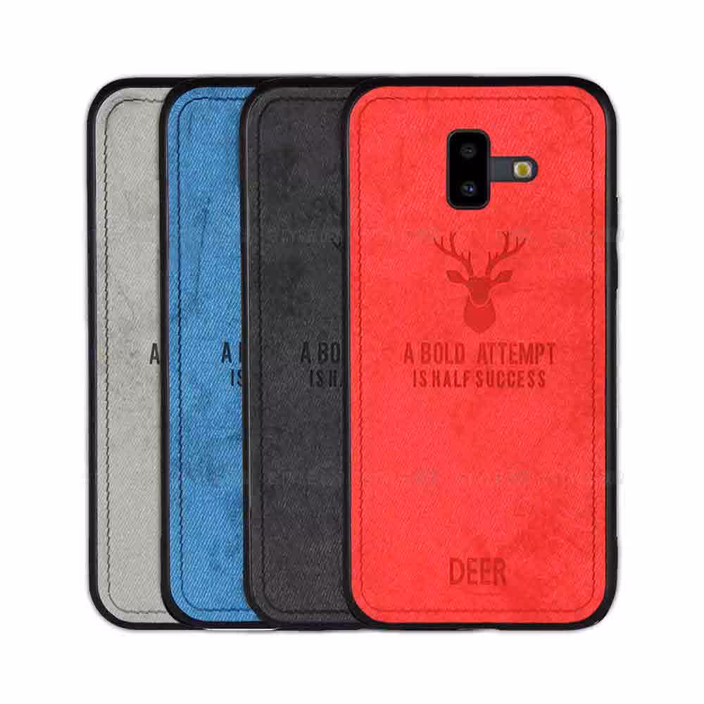 قاب گوشی سامسونگ Galaxy J6 Plus پارچه ای طرح گوزن