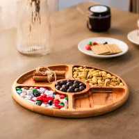 اردو خوری چوبی 5 خانه MGM کد 11031 با چوب راش گرجستانی