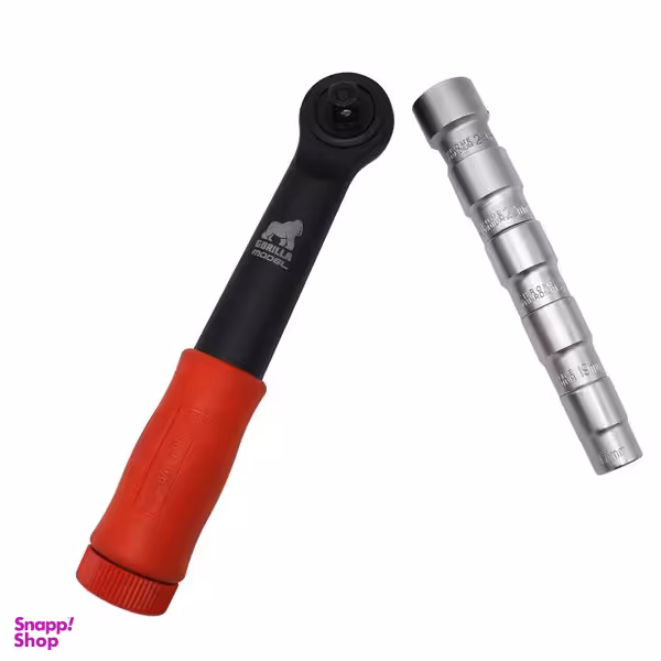 سری بکس و دسته بکس جغجغه ای مدل گوریلا کد YP-06 سایز 17/24 میلی متر مجموعه 6 عددی