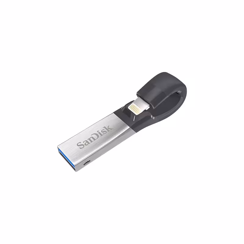 فلش مموری لایتنینگ و USB3.0 سن دیسک مدل iXPAND ظرفیت 64 گیگابایت