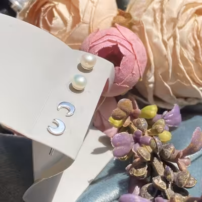 گوشواره نقره مینیمال عیار 925 گوشواره میخی نقره بینظیر برای کادو تولد