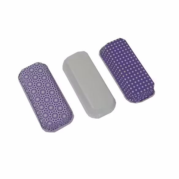 کپسول کاپ کیک نسوز مدل لبه گرد مستطیل مجموعه 20 عددی