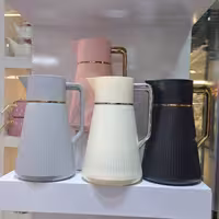 فلاسک بدنه رنگی شیشه صورتی برند اوریو
