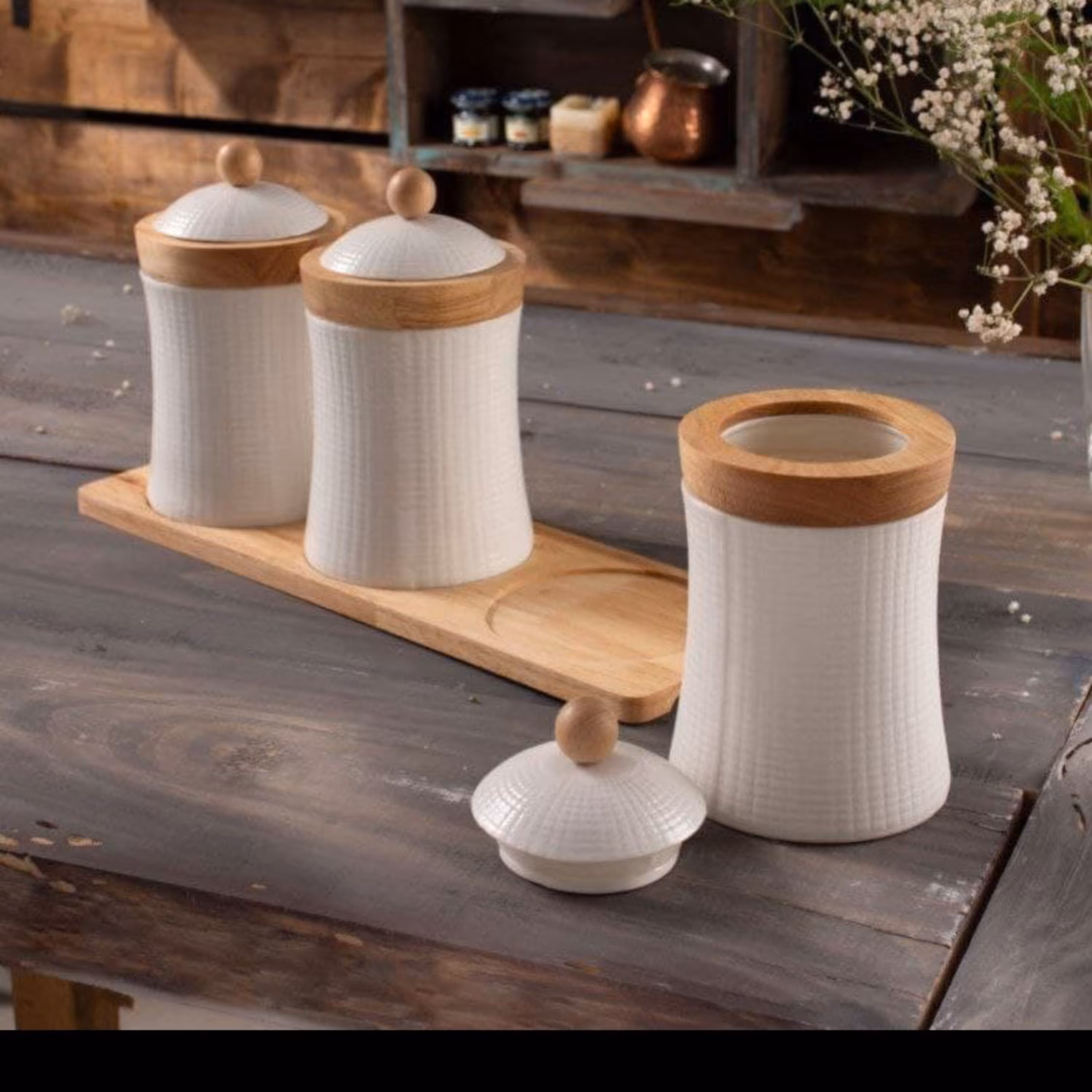 ست پاسماوری 3 تکه بامبو برند ریور RIVER مدل 967014