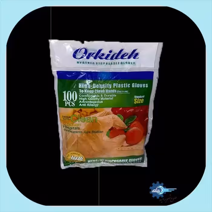 دستکش نایلونی ارکیده (12 بسته 100 عددی)