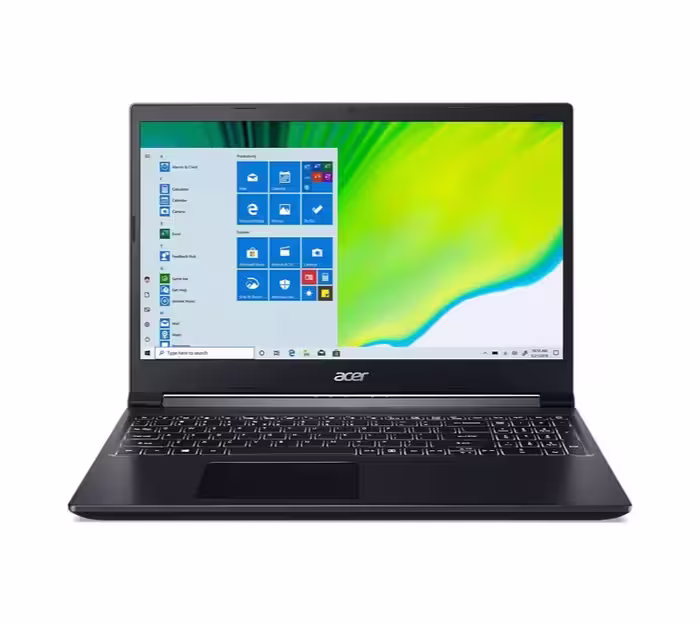 لپ تاپ ایسر 15.6 اینچی مدل Aspire 7 A715 پردازنده Ryzen 7 5700U رم 32GB حافظه 1TB SSD گرافیک 3050TI 4GB