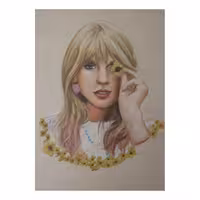 نقاشی مداد رنگی مدل تیلور سوییفت کد 02