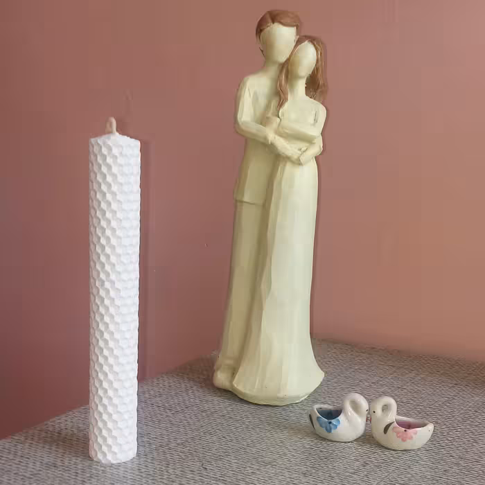 شمع آرزو موم عسل 18 سانتی