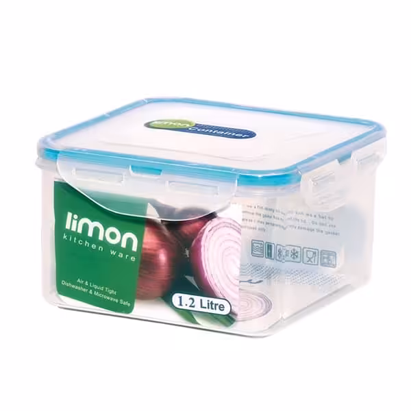 ظرف فریزری مربع 1.2لیتر لیمون