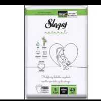 پوشک شورتی Sleepy سایز 5 بسته 40 عددی محصول ترکیه الیاف بامبو اورجینال