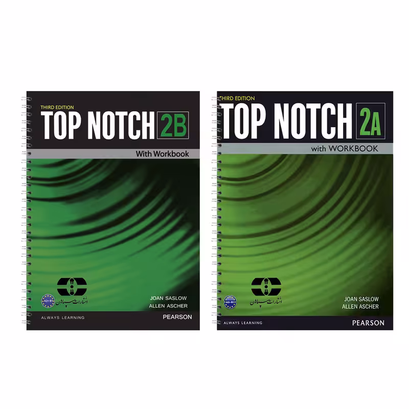 کتاب Top Notch 2 اثر Joan Saslow And Allen Ascher انتشارات سپاهان دو جلدی
