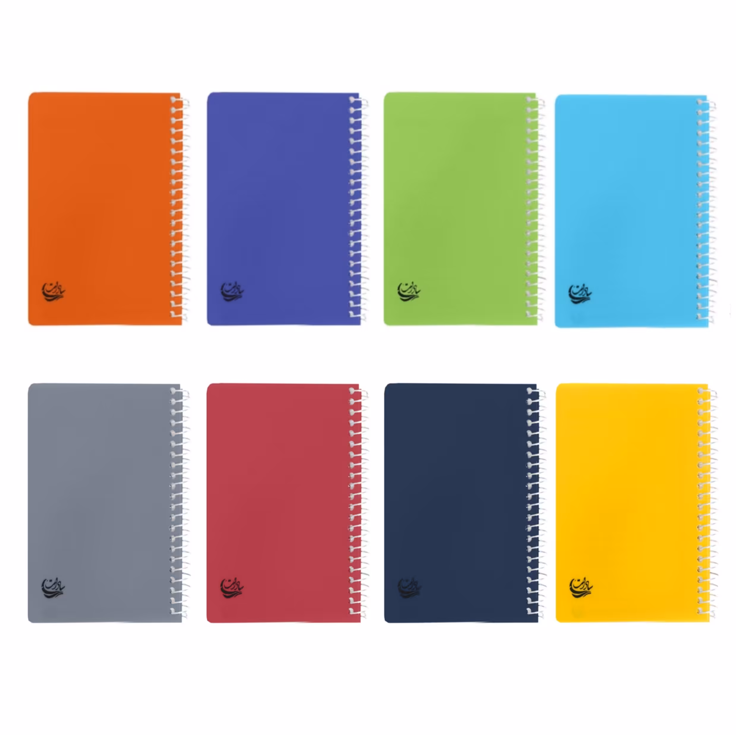 دفترچه یاداشت 160برگ بغل سیم مجموعه 8 عددی