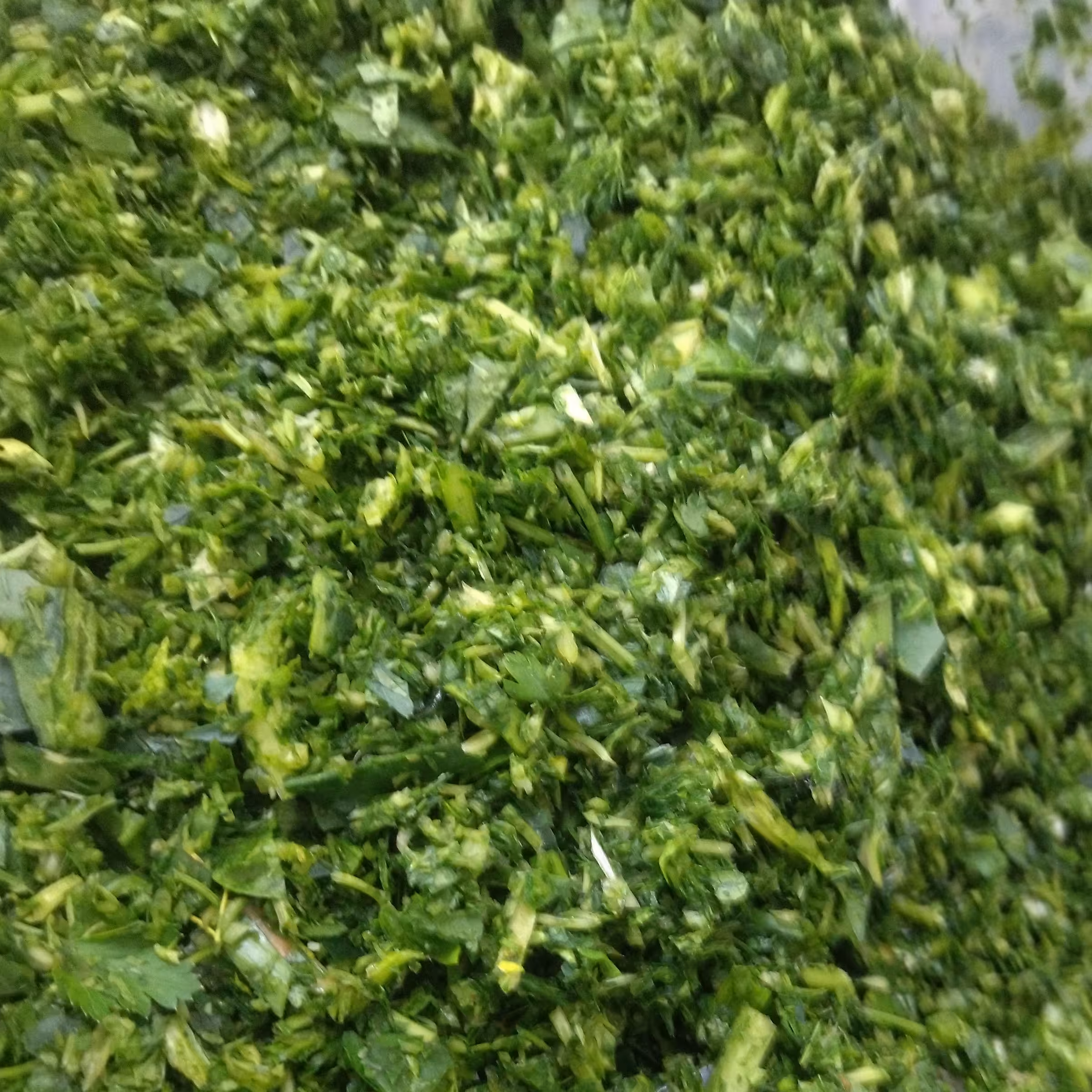 سبزی آشی خرد شده با ترکیبات کامل 