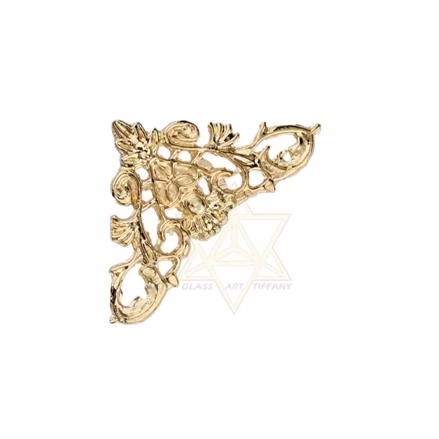 گوشه اسلیمی کوچک طلایی و نقره ای