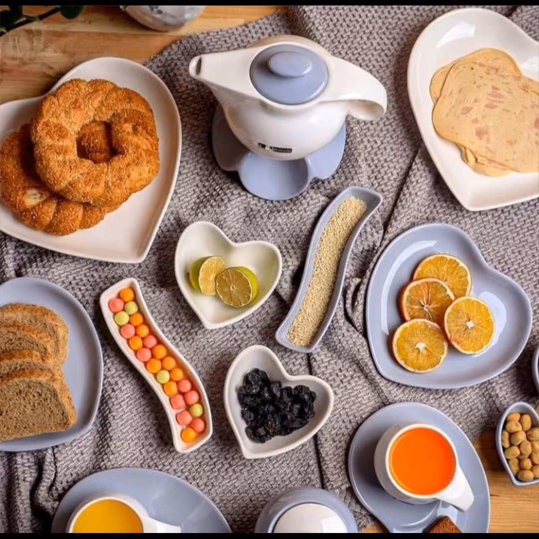 سرویس صبحانه خوری دو نفره آی سرام 19 پارچه