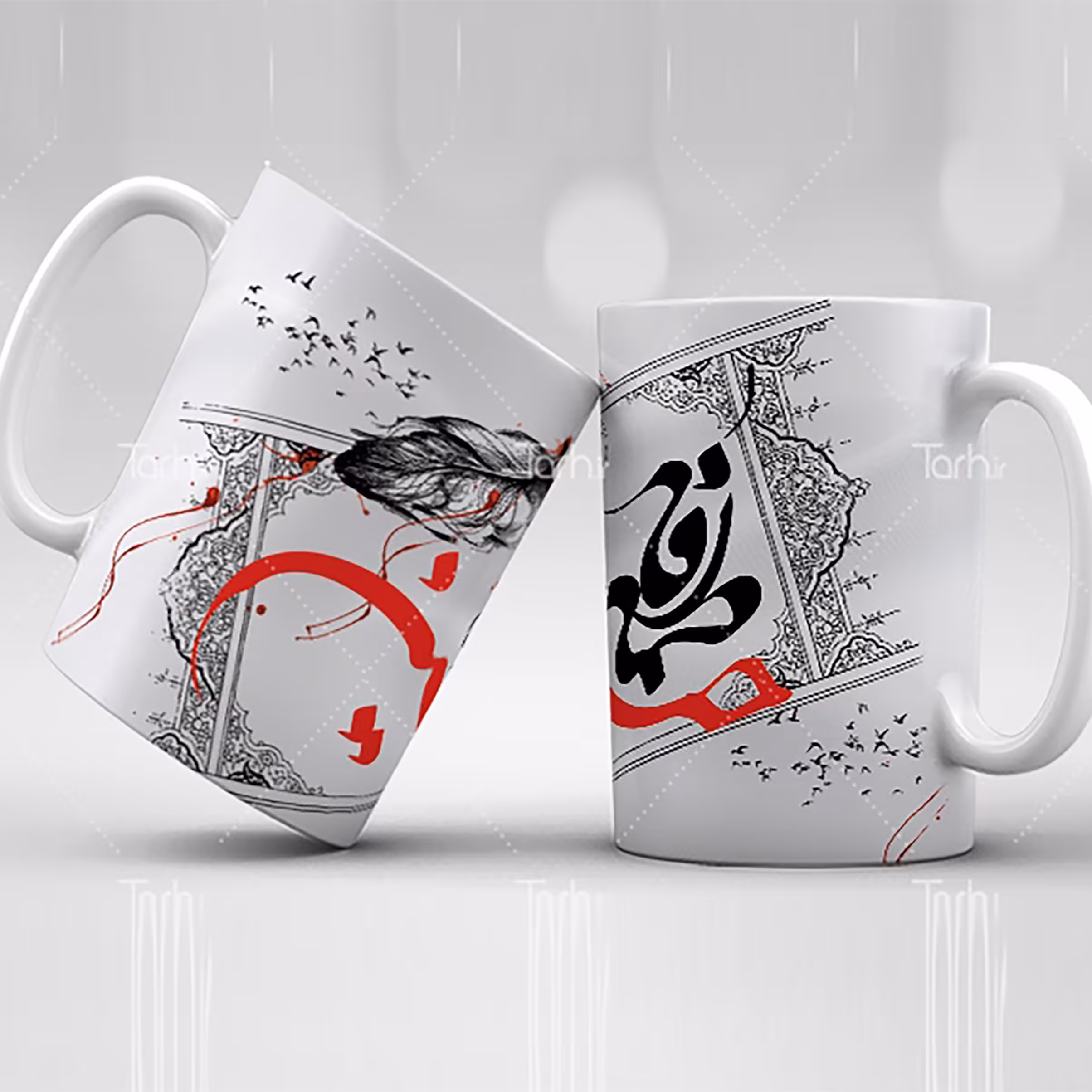 ماگ طرح نام  امام حسین (ع) و موضوعات مرتبط همرا ه با ارسال رایگان 19