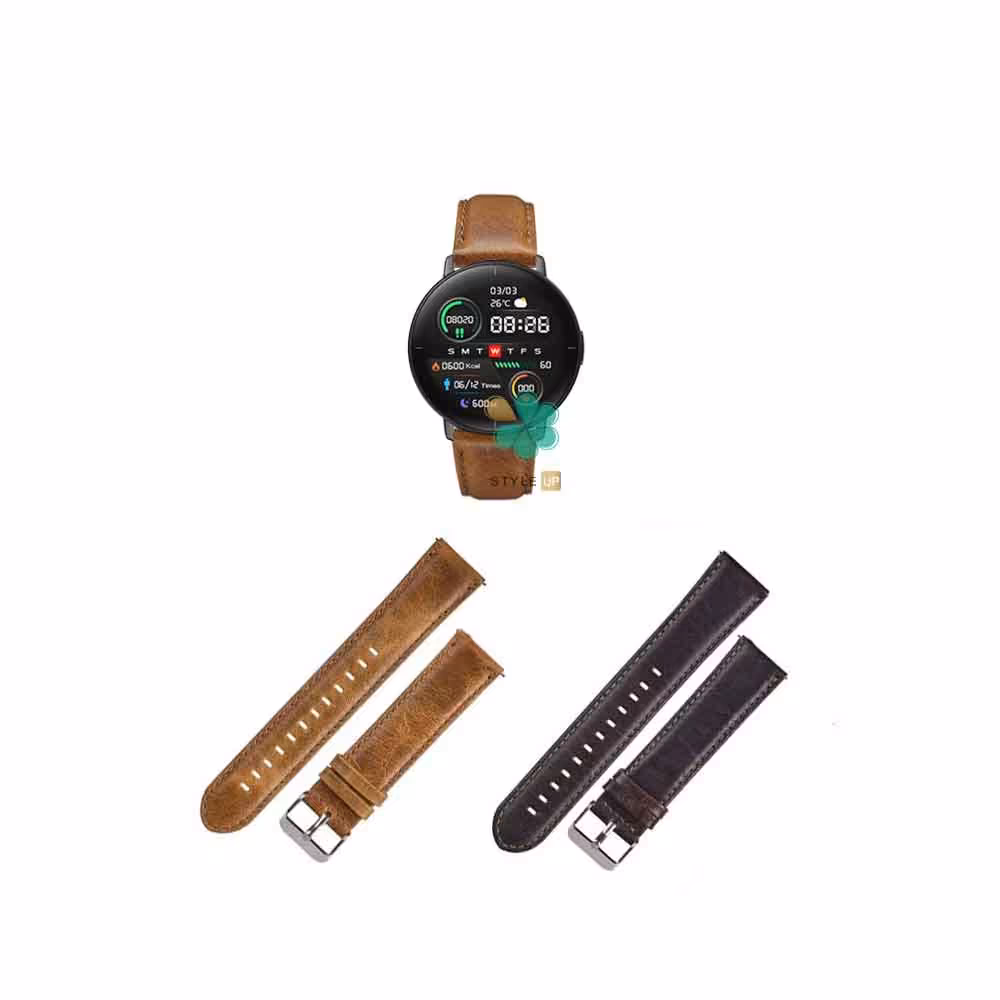 بند چرمی ساعت شیائومی Xiaomi MiBro Lite مدل Genuine Leather