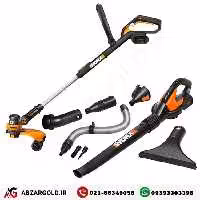 علف زن چمن زن و دستگاه دمنده مکنده ورکس 32 ولت WORX WG575.1