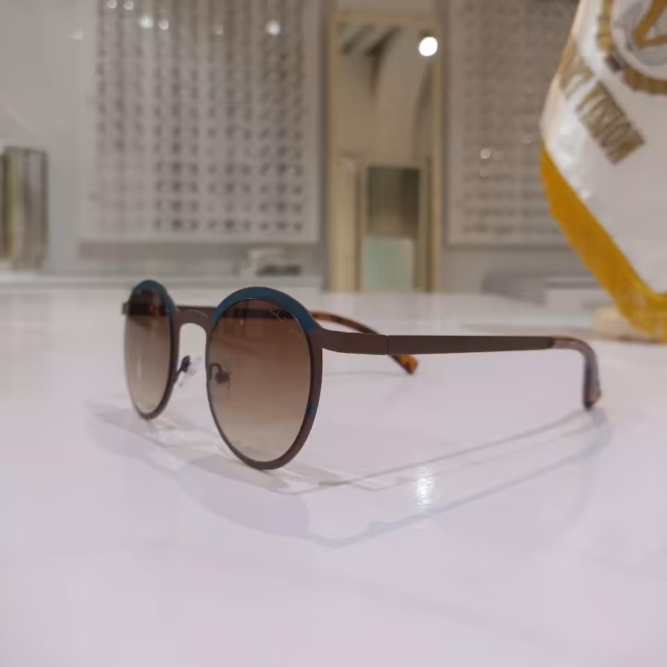 عینک افتابی مردانه شیک فلزی عدسی استاندارد یووی 400