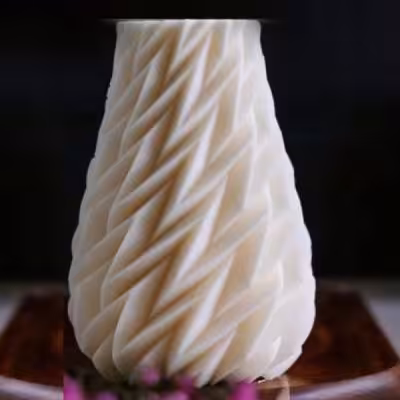 شمع طرح خمره شیاردار کد 2073