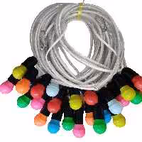 ریسه 40 متری رنگی نوع 2 با بوکسل نگهدارنده روکشدار